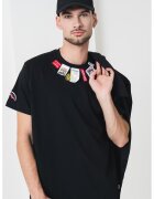 Sprayground Tricou de bumbac decorat cu etichete - Negru