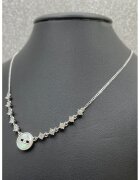 Steliani Colier din argint veritabil 925 decorat cu pandantiv Mother Of Pearl - Argintiu