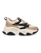 Steve Madden Pantofi sport cu aspect masiv Progressive - Negru/Maro camel/Crem