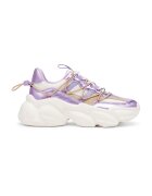Steve Madden Pantofi sport cu aspect masiv si insertii de plasa Spectator - Alb/Lila