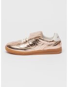 Steve Madden Pantofi sport de piele cu cusaturi decorative - Auriu rose