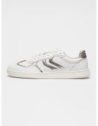 Steve Madden Pantofi sport din piele Claymore - Alb/Argintiu