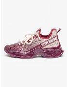 Steve Madden Pantofi sport Mistica din material textil cu strasuri - Violet/Argintiu