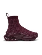 Steve Madden Pantofi sport slip on high-cut din plasa tricotata Master - Rosu inchis