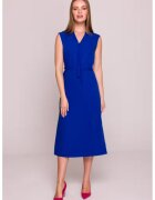 Stylove Rochie cu decolteu legat si curea in talie -
