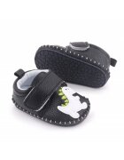 Superbaby Pantofi Model AL 19815 Dino - Pentru bebelusi - Piele ecologica - Baieti - 3-6 luni - Negru -
