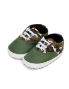 Superbaby Pantofi Model Army - Casual - Textil - Baieti - Siret - Verde