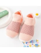 Superbaby Pantofi Sport Model Crosetat - Textil - Talpa Din Cauciuc Flexibil Antiderapant - Roz