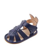 Superbaby Sandale Urechi De Iepuras - Piele ecologica - Casual - Baieti - Bleumarin