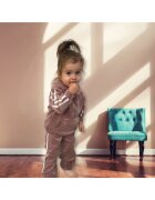 Superbaby Trening Model AL 12083 din catifea - Roz pudrat - Roz pudrat