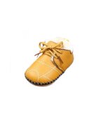 SuperBebeShop Pantofi Imblaniti - Piele ecologica - Baieti/ Fete - Siret - Galben Mustar