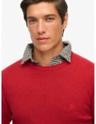 Superdry  Co Pulover uni cu decolteu la baza gatului - Rosu