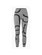 Supernatural Pantaloni de corp din amestec de lana CAPITAL LOGO TIGHTS - pentru femei - culoarea gri - Gri