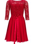 Swing Rochie de cocktail - rosie - fabrica usoara