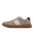 Tamaris Pantofi sport cu insertii din piele intoarsa - Maro taupe deschis/Caramel/Bej deschis
