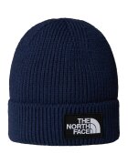 The North Face Caciula striata cu logo - Albastru inchis