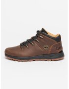 Timberland Pantofi sport de piele si material textil Sprint Trekker - Maro inchis/Negru