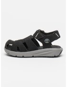 Timberland Sandale de piele intoarsa ecologica cu velcro Motion Dune - Negru