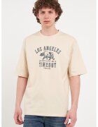Timeout Tricou lejer de bumbac - Galben pal