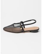 Tommy Hilfiger Balerini slingabck semitransparenti - Negru