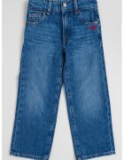 Tommy Hilfiger Blugi cu croiala dreapta si broderie logo - Albastru pastel