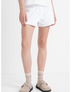 Tommy Hilfiger Blugi scurti cu talie inalta - Alb optic