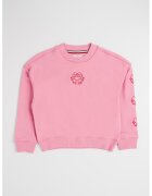 Tommy Hilfiger Bluza de trening din amestec de bumbac cu imprimeu - Roz