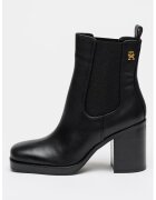Tommy Hilfiger Botine Chelsea de piele - Negru