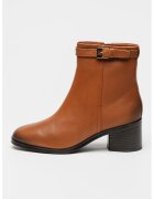 Tommy Hilfiger Botine de piele cu fermoar lateral - Maro scortisoara