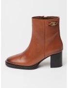 Tommy Hilfiger Botine din piele cu toc - Caramel