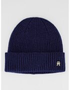 Tommy Hilfiger Caciula striata de casmir - Albastru ultramarin