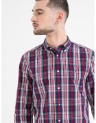 Tommy Hilfiger Camasa regular fit cu model in carouri - Rosu/Gri deschis/Bleumarin