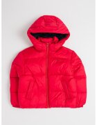Tommy Hilfiger Geaca matlasata cu gluga - Roz zmeuriu