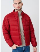 Tommy Hilfiger Geaca matlasata cu guler mediu - Visiniu