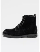 Tommy Hilfiger Ghete din piele intoarsa cu varf rotund - Negru