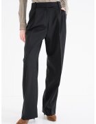 Tommy Hilfiger Pantaloni din amestec de lana cu pensa - Negru
