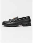 Tommy Hilfiger Pantofi loafer din piele cu detaliu metalizat - Negru