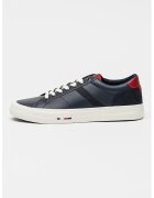 Tommy Hilfiger Pantofi sport cu insertii de piele - Visiniu/Bleumarin