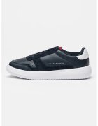 Tommy Hilfiger Pantofi sport din piele cu garnituri din piele intoarsa Modern Lightcup - Albastru ultramarin