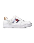 Tommy Hilfiger Pantofi sport pentru Fete - flag low cut lace-up sneaker - T3A9-32982-1355Y265 - Alb - Alb