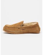 Tommy Hilfiger Papuci de casa din piele intoarsa cu captuseala din material teddy Shirling House - Maro nisip