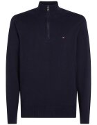 Tommy Hilfiger Pulover din amestec de bumbac organic si casmir - Albastru ultramarin