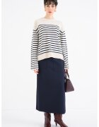 Tommy Hilfiger Pulover lejer din lana - Crem/Bleumarin