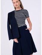 Tommy Hilfiger Tricou slim fit din bumbac - Albastru ultramarin/Alb murdar