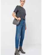 Tommy Jeans Blugi mom-fit cu talie inalta - Albastru inchis