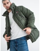 Tommy Jeans Geaca cu gluga si buzunare cu fermoar - Verde inchis