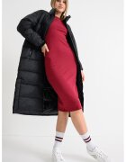 Tommy Jeans Geaca lunga rezistenta la apa - Negru