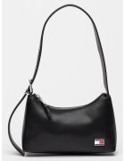 Tommy Jeans Geanta de piele ecologica cu bareta de umar si logo - Negru