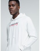 Tommy Jeans Hanorac cu buzunar kangaroo si imprimeu logo - Alb optic