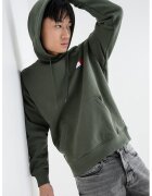 Tommy Jeans Hanorac regular-fit cu imprimeu logo - Verde/Verde inchis